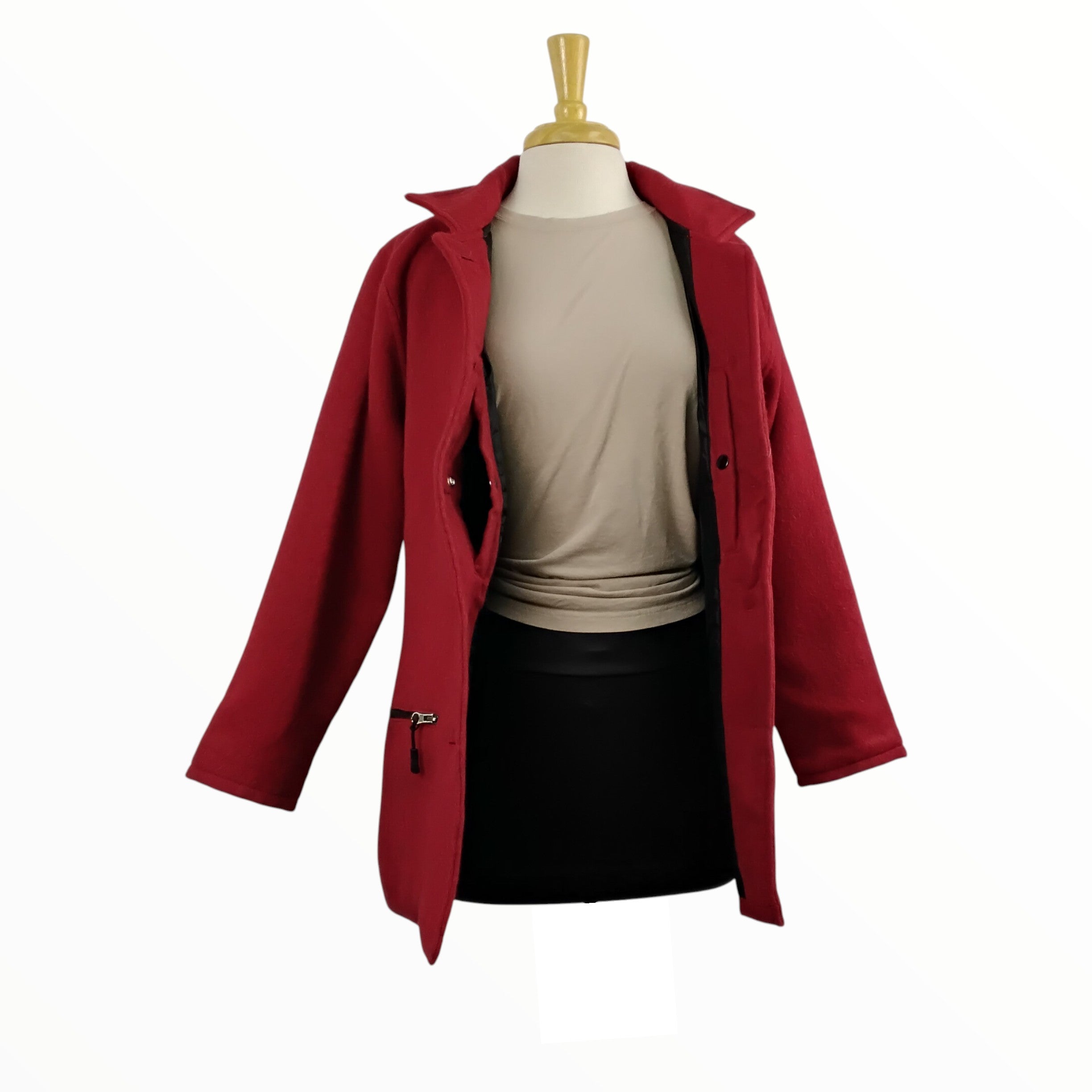 Ladies Concealed Carry Alpaca Jacket / Short Coat