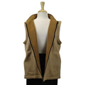 Reversible Double-Thick Alpaca Zip Front Vest - Unisex