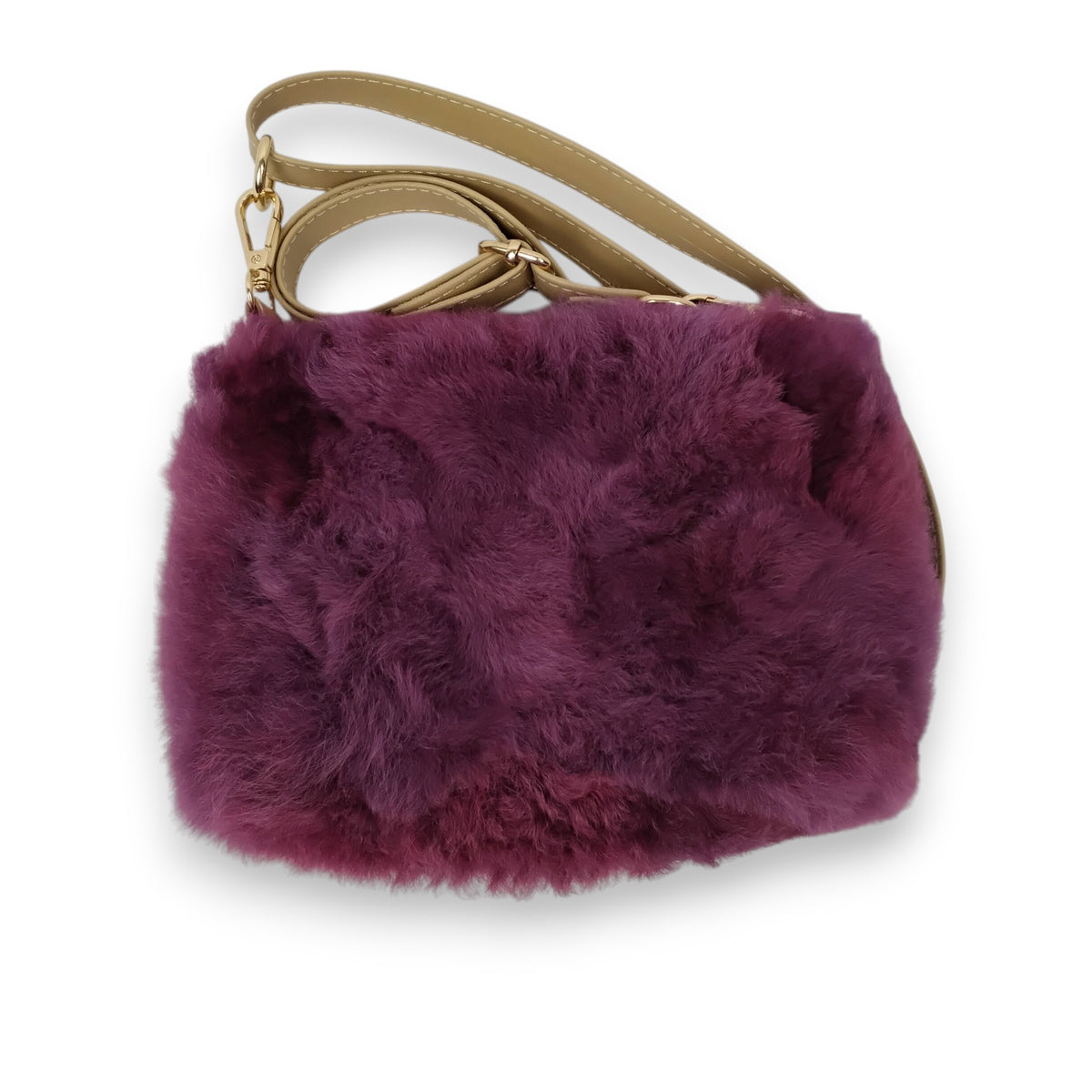 Alpaca Fur Purse Petite 8 inch Size in Cute Colors