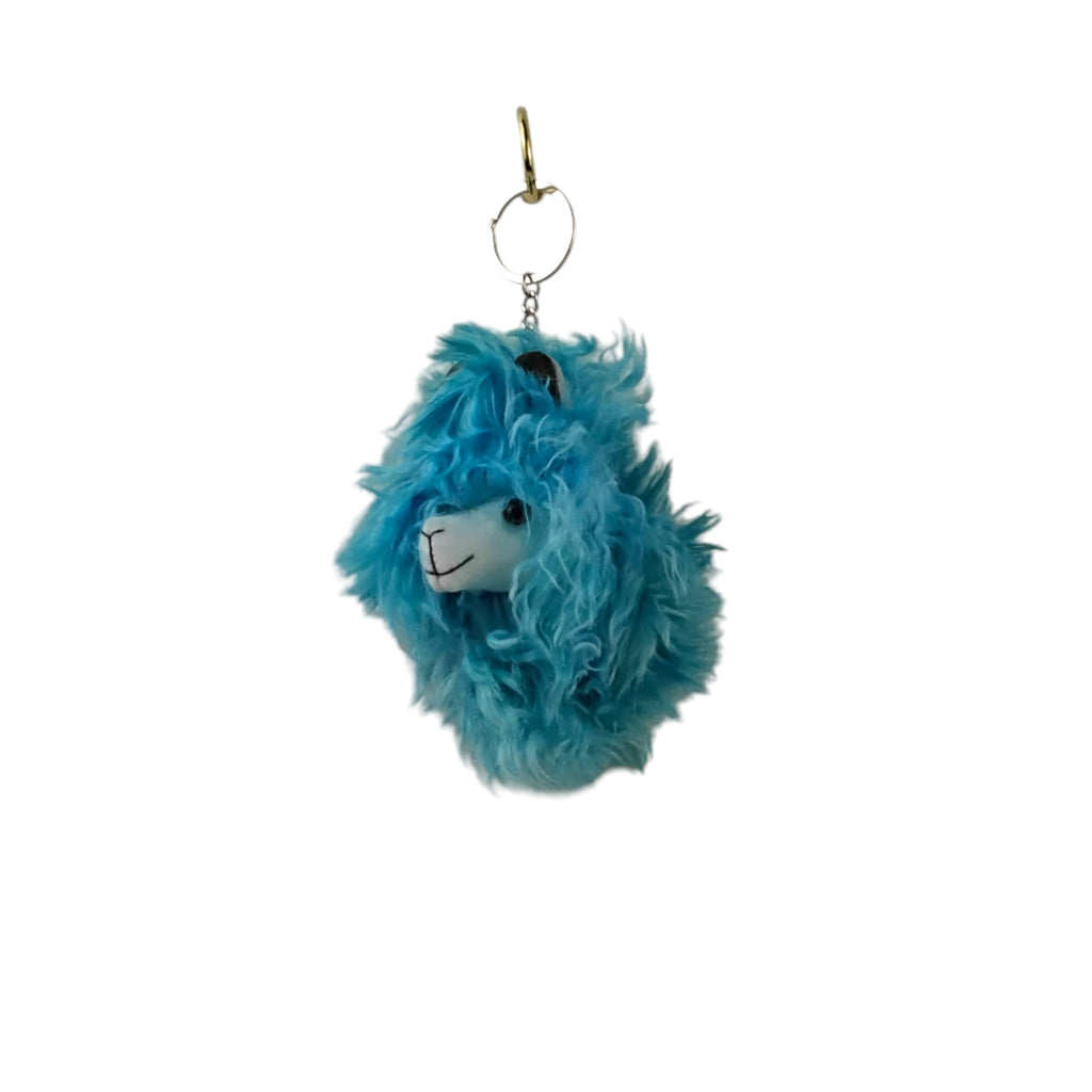 Cute Alpaca Head Keychain Suri in Pastel Colors
