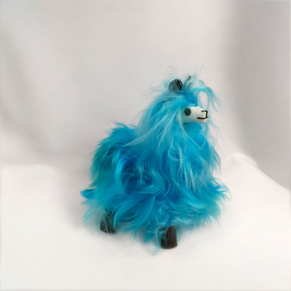 Tiny Suri Alpaca Plush Toy Dyed in Fun Colors