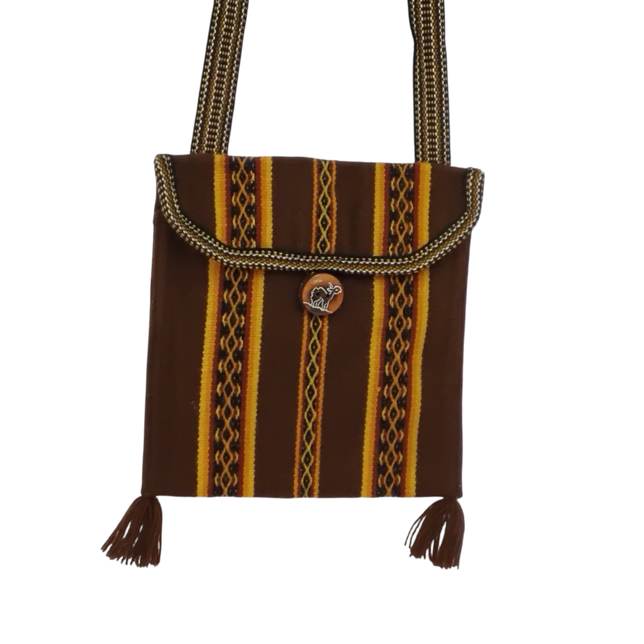 Woven Purse with Tassels