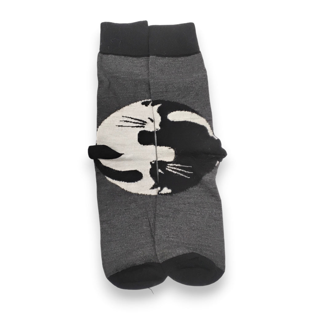 Yin Yang Cat Socks