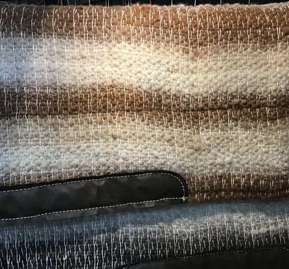 C&m Woven Saddle pads With Leather