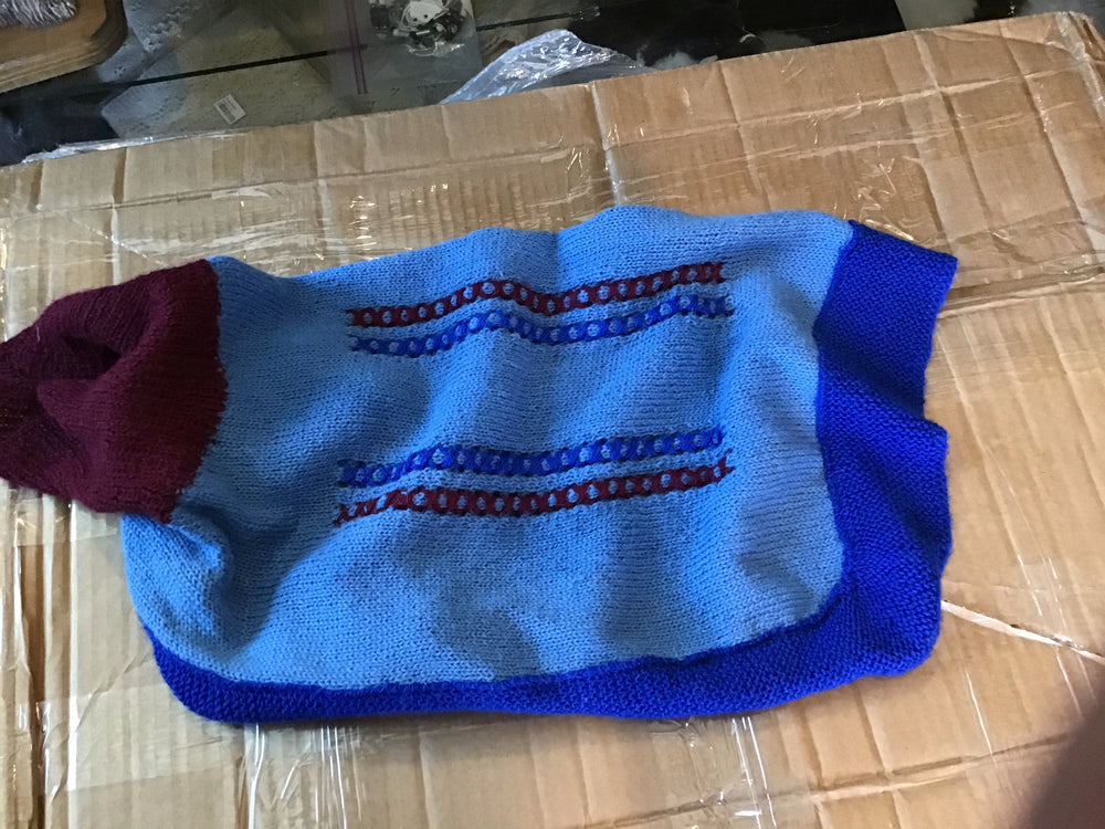 Dog Sweater Knited By Mrs. Stachowski
