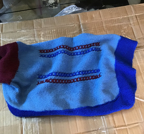Dog Sweater Knited By Mrs. Stachowski